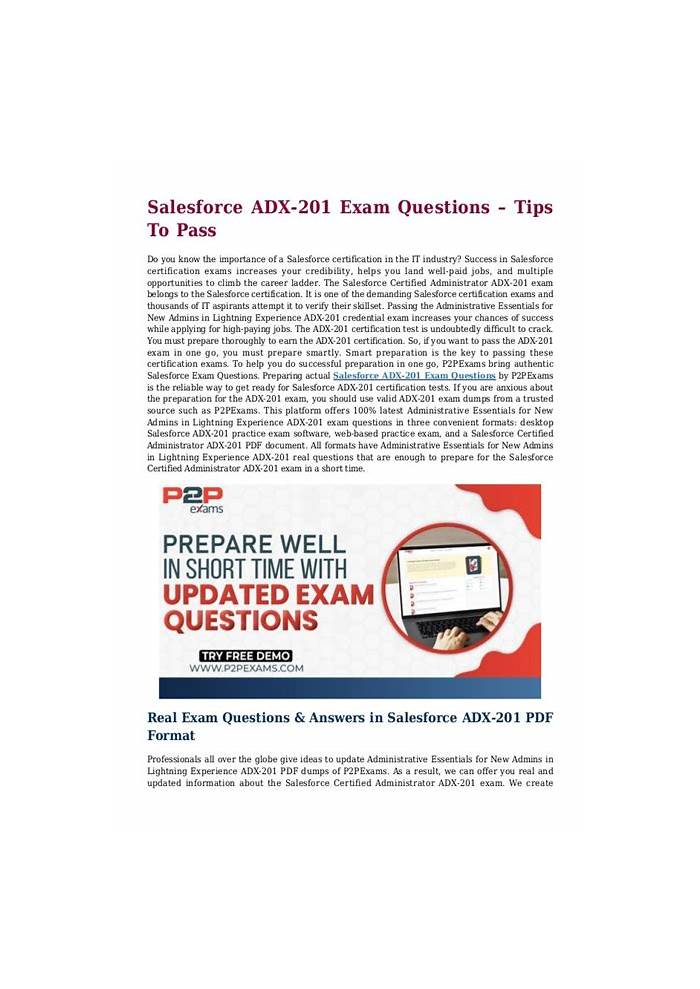 ADX-201 Reliable Test Testking | Exam ADX-201 Answers & ADX-201 Exam Quiz