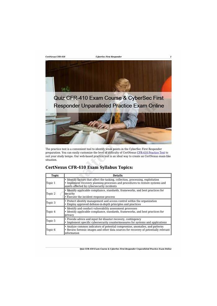 Latest CFR-410 Dumps Pdf - CertNexus CFR-410 Guide, New CFR-410 Cram Materials