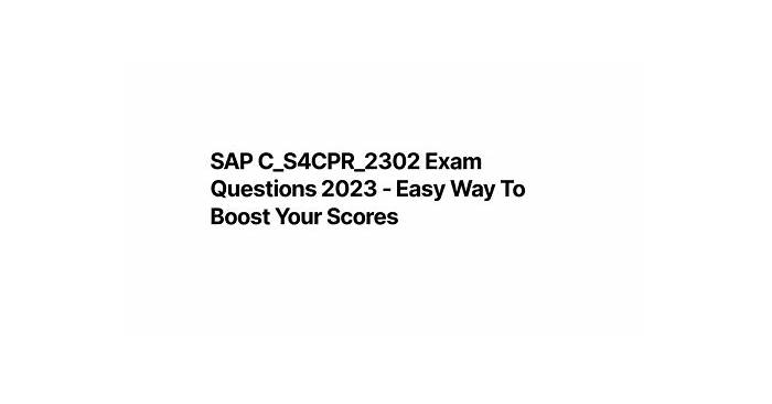 SAP C_S4CPR_2302 Test Book & C_S4CPR_2302 Valid Test Voucher - C_S4CPR_2302 Practice Engine