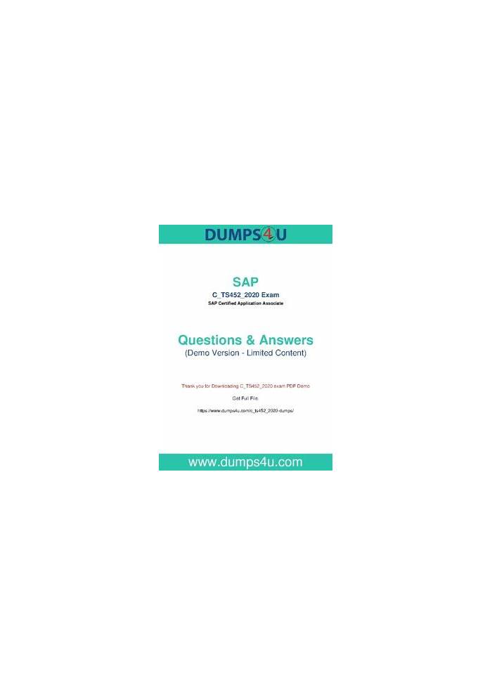 C_TS452_2020 Valid Exam Pdf - SAP C_TS452_2020 Latest Test Materials