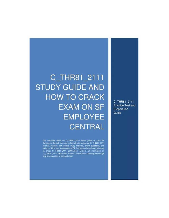 Certification C_THR81_2111 Dump - SAP C_THR81_2111 Test Book, C_THR81_2111 Lead2pass