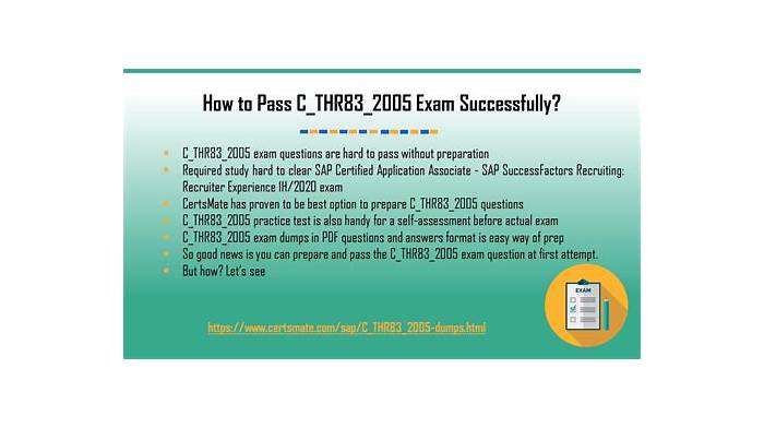 C_THR83_2205 Exam Vce Format, SAP Dumps C_THR83_2205 Discount