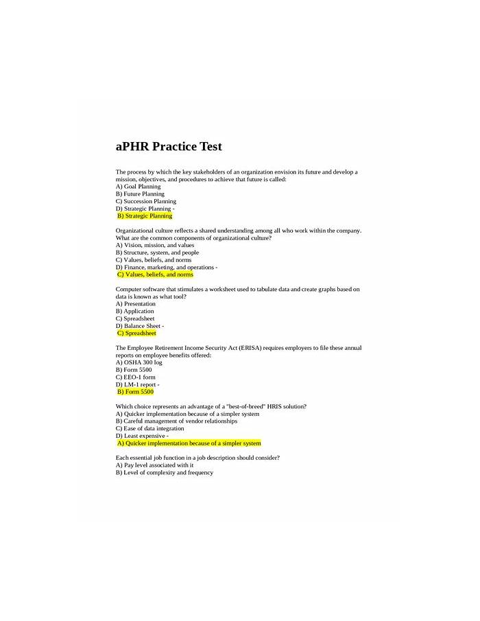 HRCI Minimum aPHRi Pass Score, Testing aPHRi Center