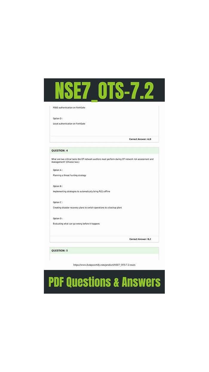 Reliable NSE7_OTS-7.2 Practice Questions & Dump NSE7_OTS-7.2 Collection