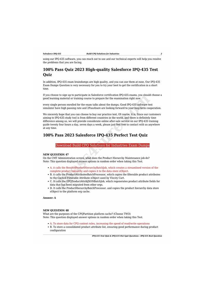 2024 IPQ-435 Valid Test Objectives - Test IPQ-435 Engine Version