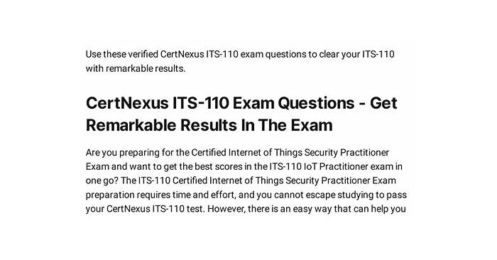 CertNexus ITS-110 Valid Exam Online - ITS-110 Flexible Learning Mode