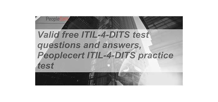 ITIL-4-DITS Testking Learning Materials, Relevant ITIL-4-DITS Answers