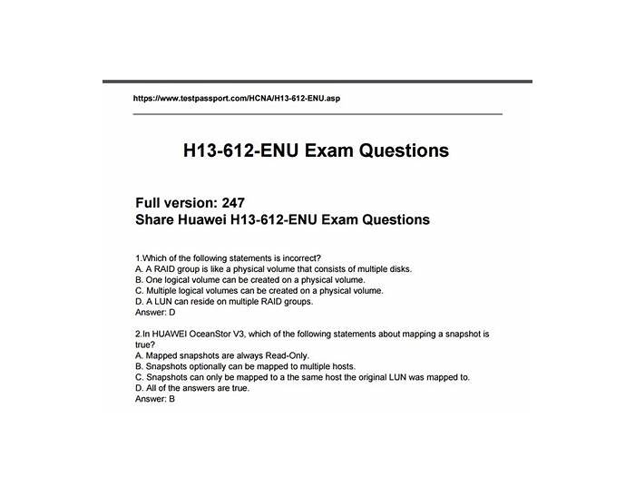 Huawei Latest H12-425_V2.0 Mock Exam & H12-425_V2.0 Reliable Braindumps Questions