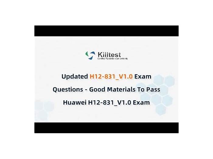 H12-831_V1.0 Training Kit - Learning H12-831_V1.0 Materials, H12-831_V1.0 Exam Prep