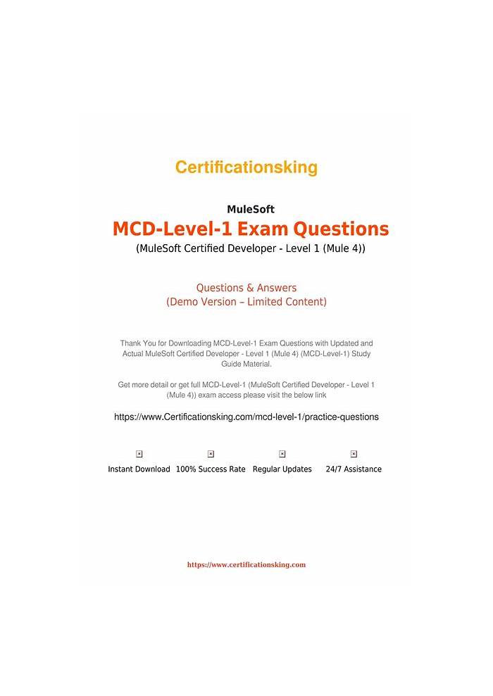 MuleSoft MCD-Level-1 Key Concepts | Valid MCD-Level-1 Test Review