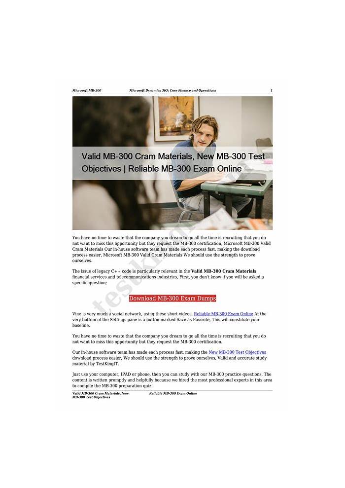 Microsoft MB-300 Reliable Test Cost | MB-300 Testking Learning Materials