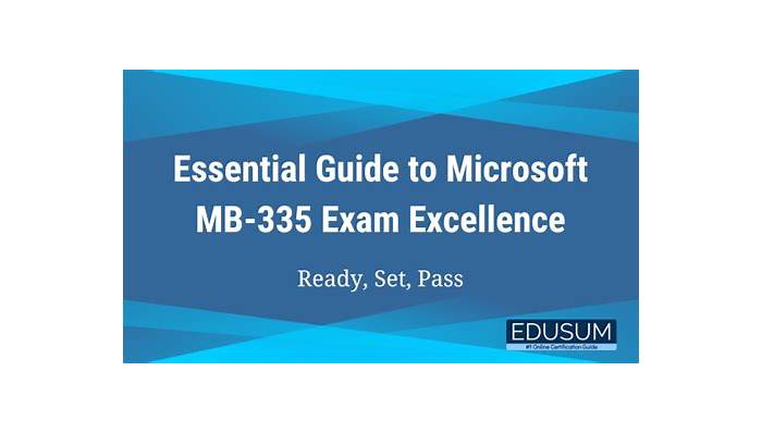 Microsoft MB-335 Practice Engine - MB-335 PDF Cram Exam