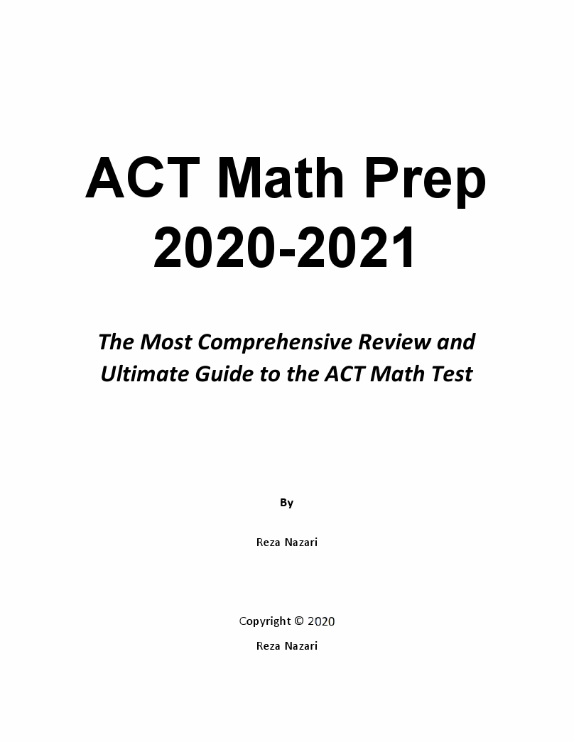 Preparation ACT-Math Store, ACT New Guide ACT-Math Files