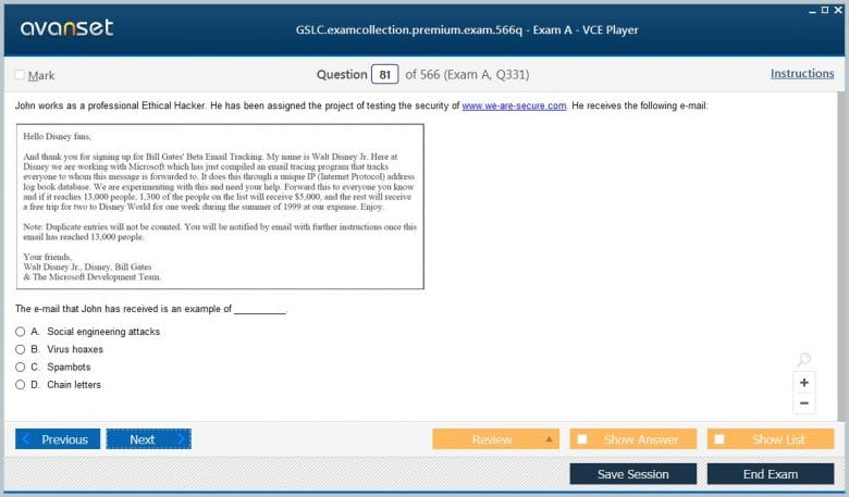 GSLC Unlimited Exam Practice | Latest GSLC Exam Questions