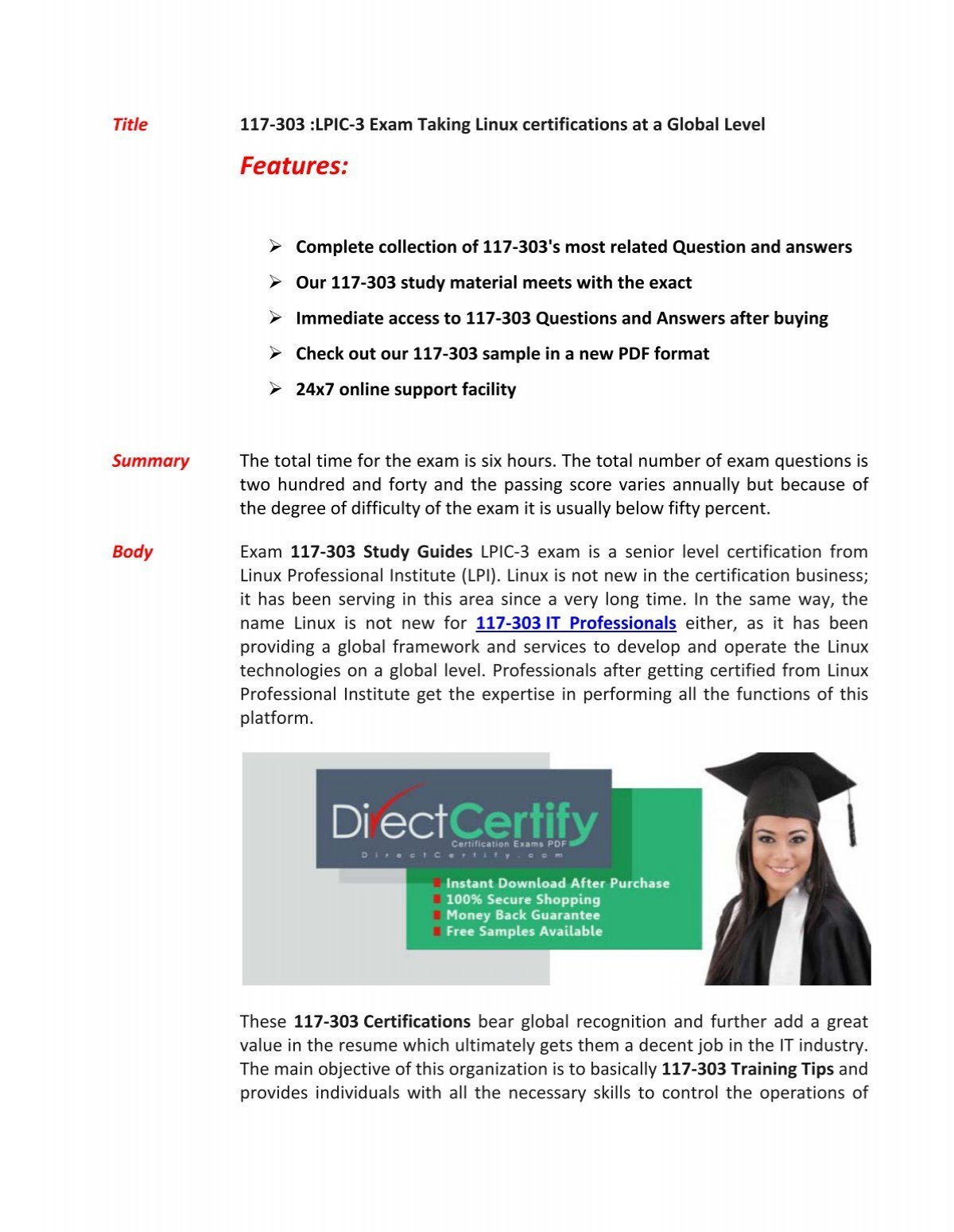 303-300 Latest Exam Pattern - Lpi 303-300 Pdf Version