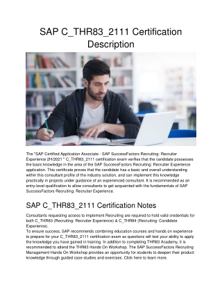 C-THR83-2211 Exam Reviews | SAP C-THR83-2211 Reliable Test Test