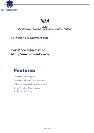 IIBA Exam CCBA Format - Test CCBA Simulator Free