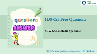 1D0-623 Exam Questions And Answers - CIW 1D0-623 Simulation Questions