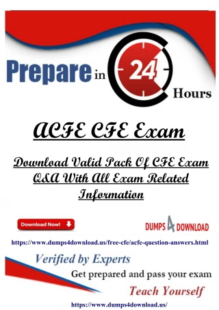 PDF CFE VCE | ACFE CFE Exam Dumps Provider & Exam Dumps CFE Demo