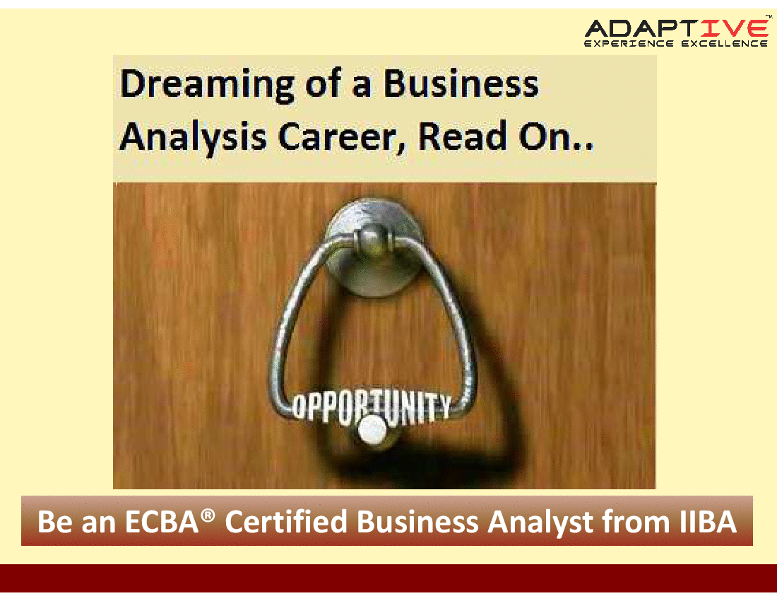 IIBA Valid ECBA Practice Materials - ECBA Certification Training