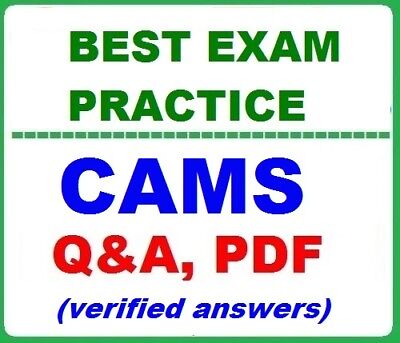 ACAMS CAMS Exam Dumps Pdf - Valid CAMS Exam Dumps