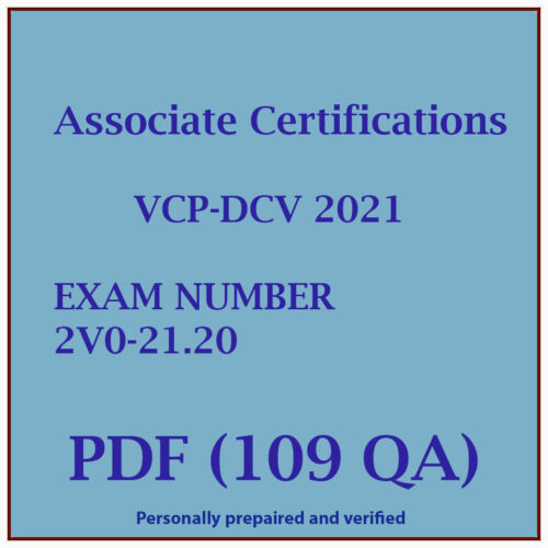 Certificate 2V0-21.20 Exam & 2V0-21.20 Valid Test Dumps - Valid Dumps 2V0-21.20 Questions