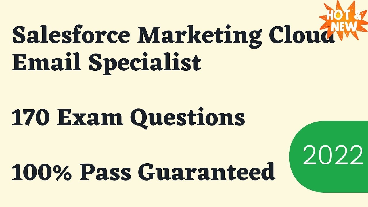 Official Marketing-Cloud-Email-Specialist Practice Test, Marketing-Cloud-Email-Specialist Reliable Exam Prep