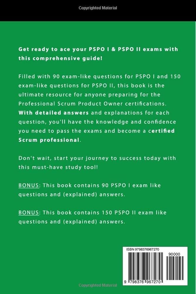 Sample PSPO-I Questions Answers - Scrum PSPO-I Accurate Prep Material