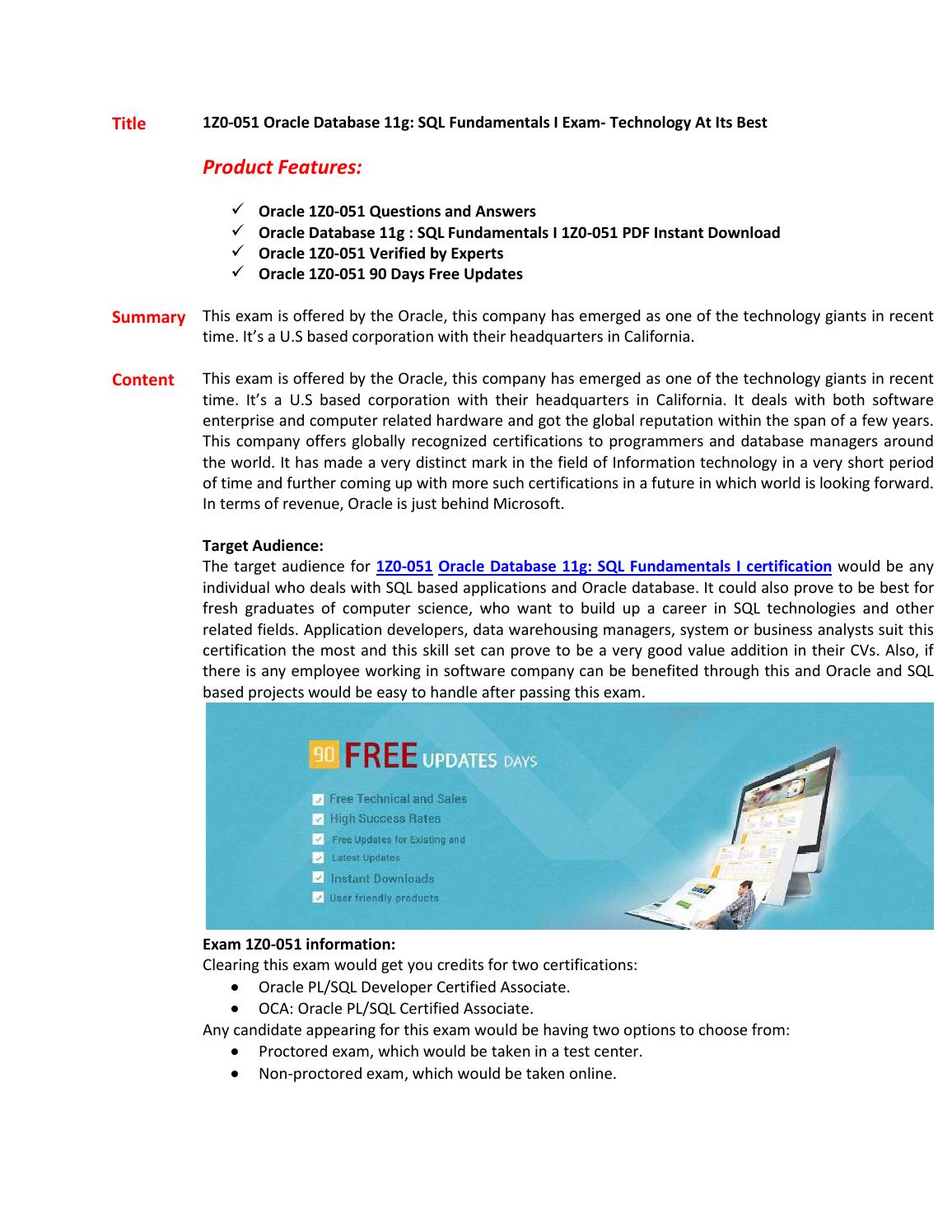 Oracle 1z1-071 Reliable Test Materials & 1z1-071 Test Pattern