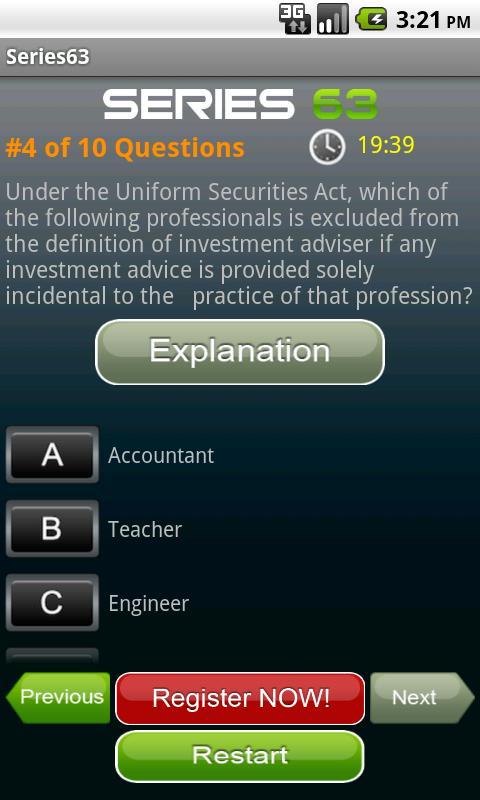 Series63 Exam Preview - Series63 New Study Materials, Uniform Securities Agent State Law Examination Exam Sample Online