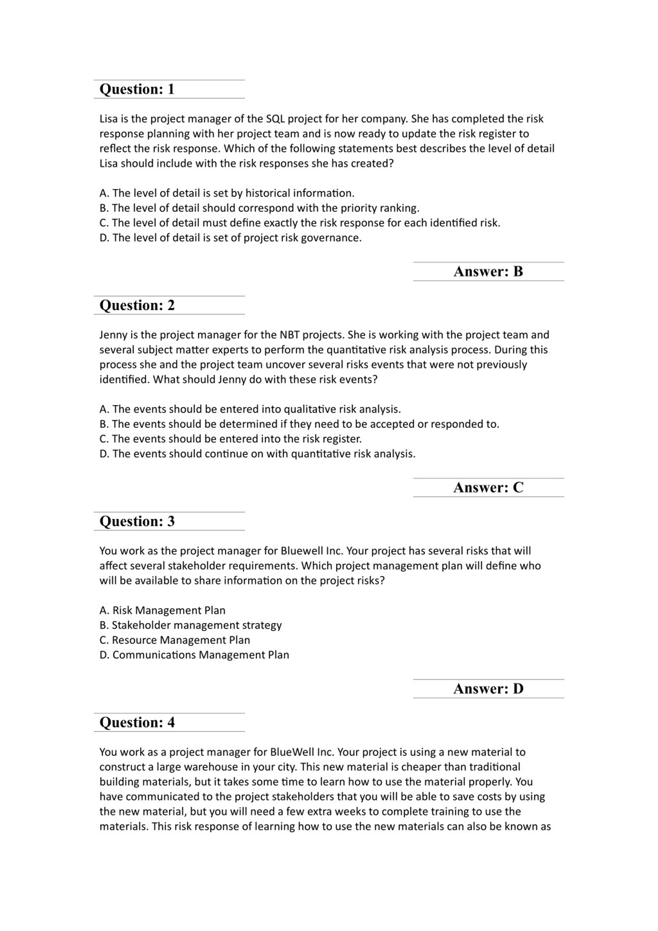 VCE PMI-RMP Exam Simulator | Valuable PMI-RMP Feedback & New PMI-RMP Test Pass4sure