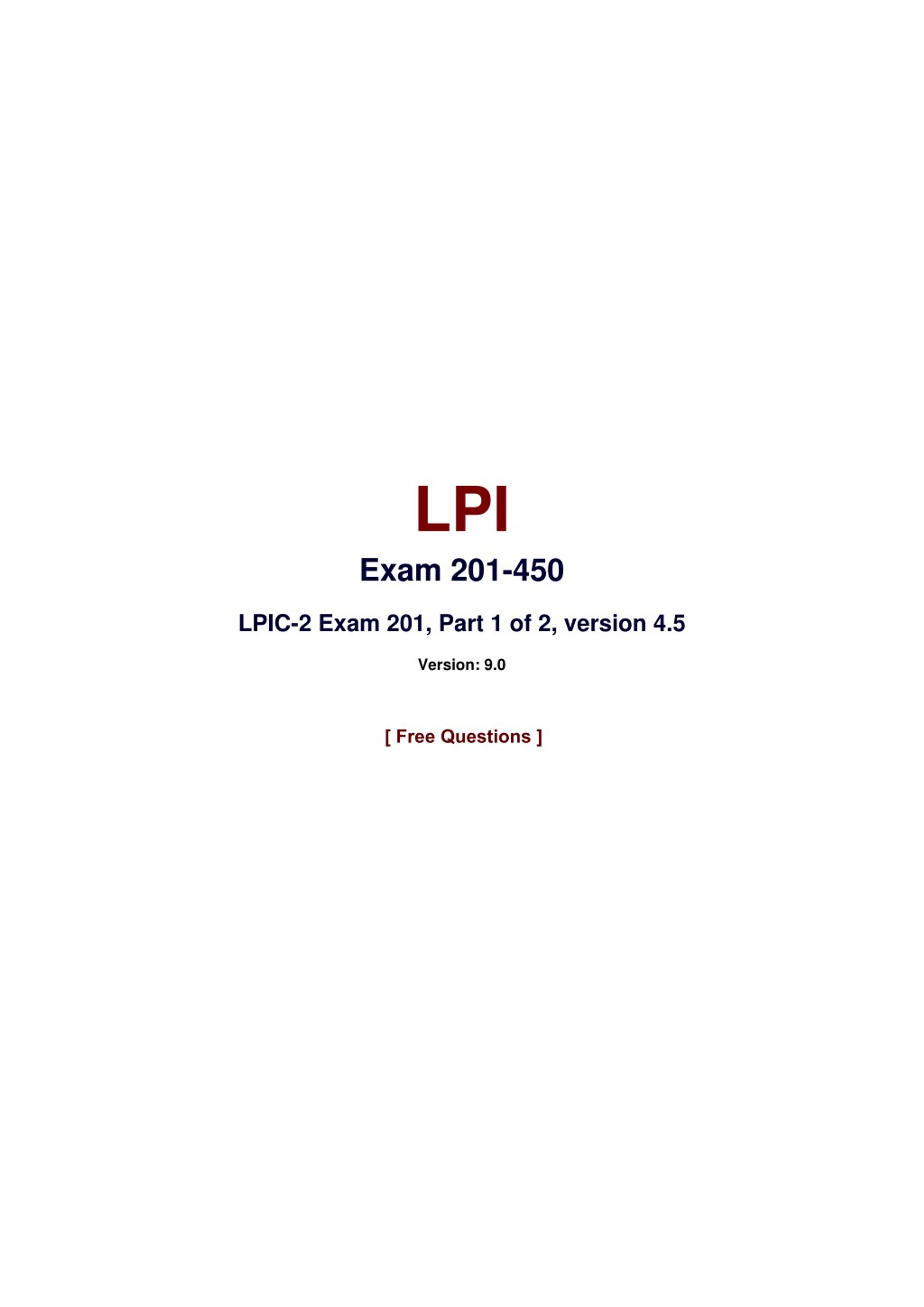 New 201-450 Braindumps Questions - 201-450 Exam Score, 201-450 New Study Materials