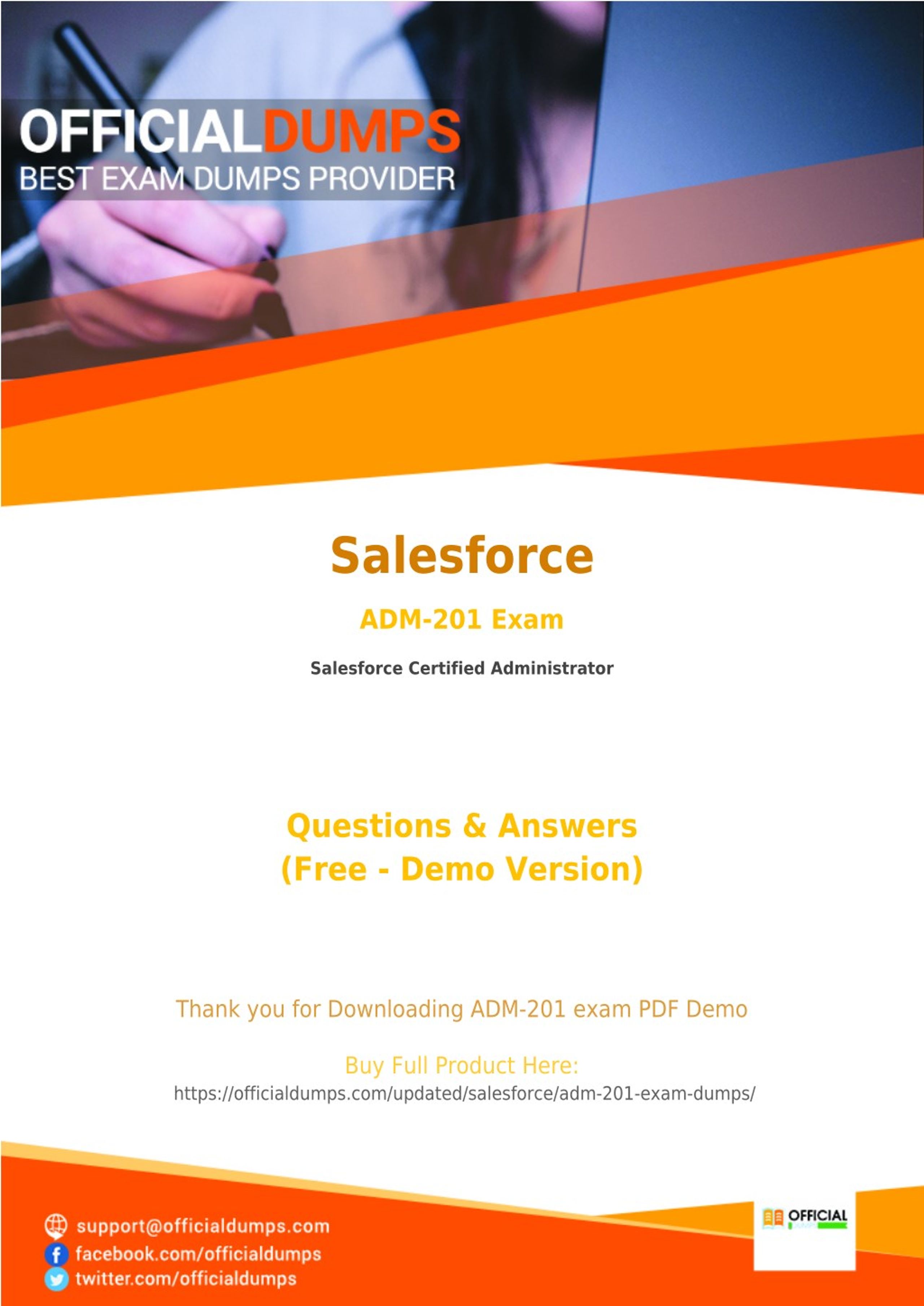 Salesforce ADM-201 Best Study Material, New ADM-201 Test Discount