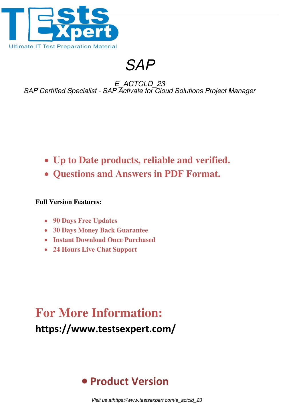 SAP New E-ACTCLD-23 Braindumps Sheet - E-ACTCLD-23 Exam Vce Format