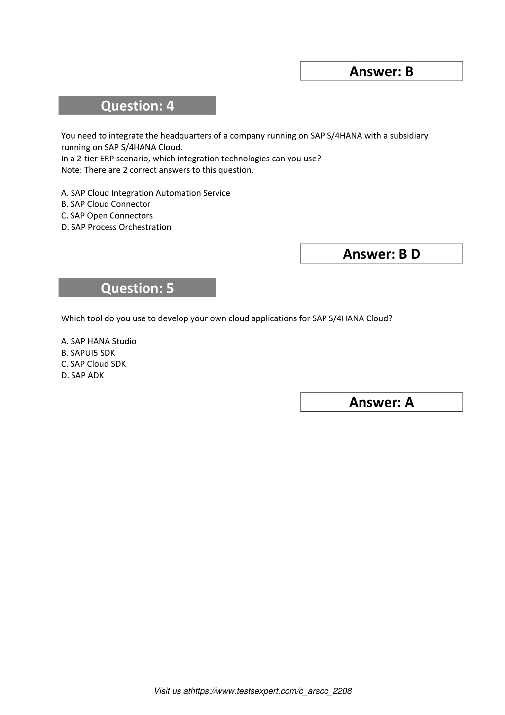 C-ARSCC-2208 Reliable Test Test - Exam C-ARSCC-2208 Collection Pdf, New C-ARSCC-2208 Test Discount