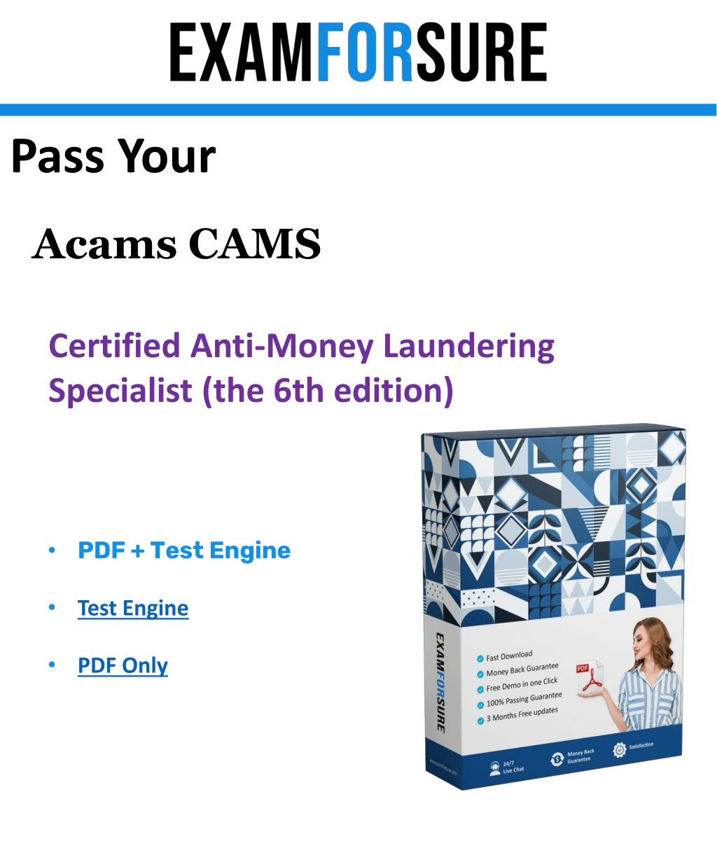 ACAMS CAMS Reliable Exam Guide, CAMS Valid Exam Question