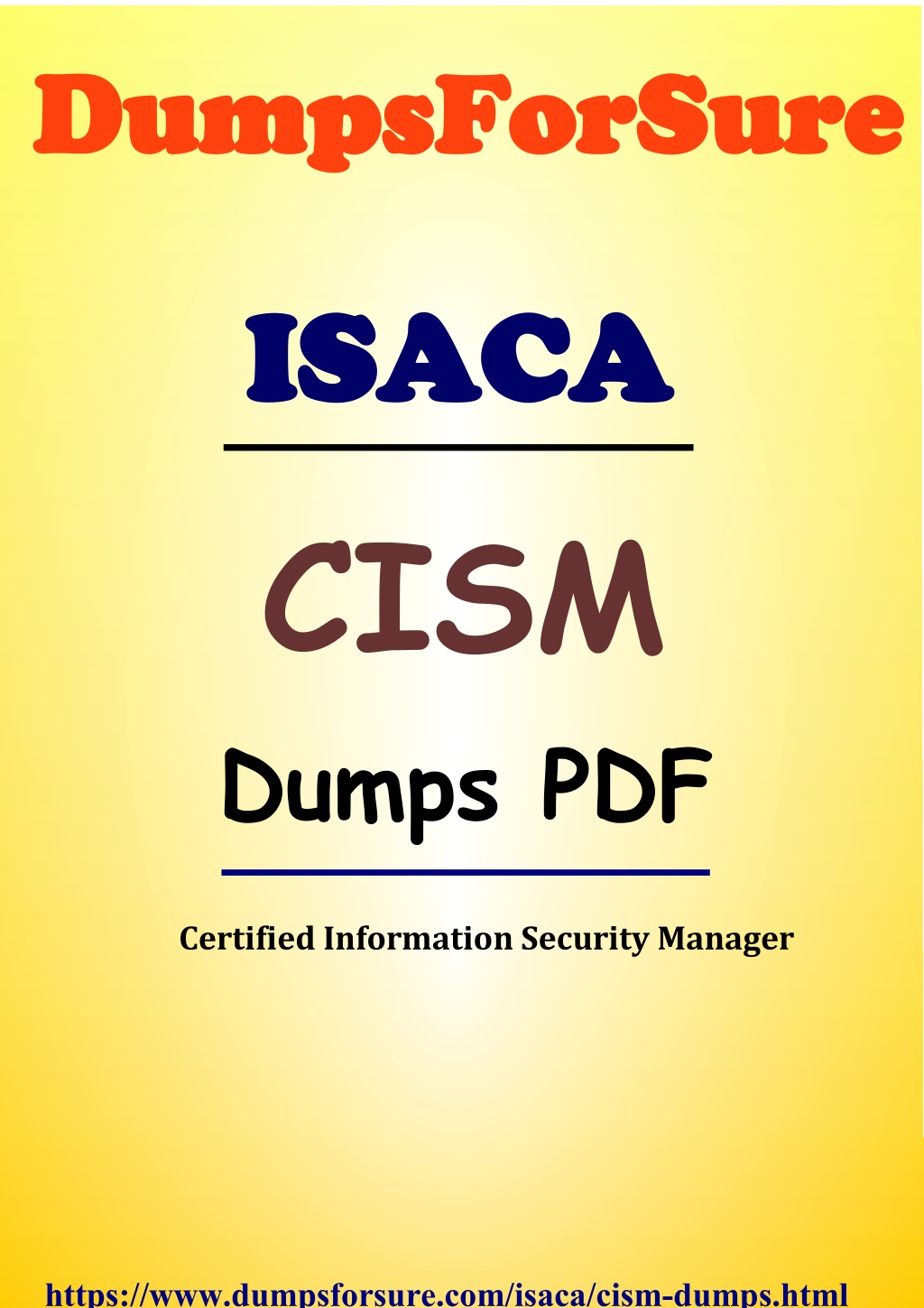 CISM Dump File - CISM Valid Exam Test, CISM Latest Test Online