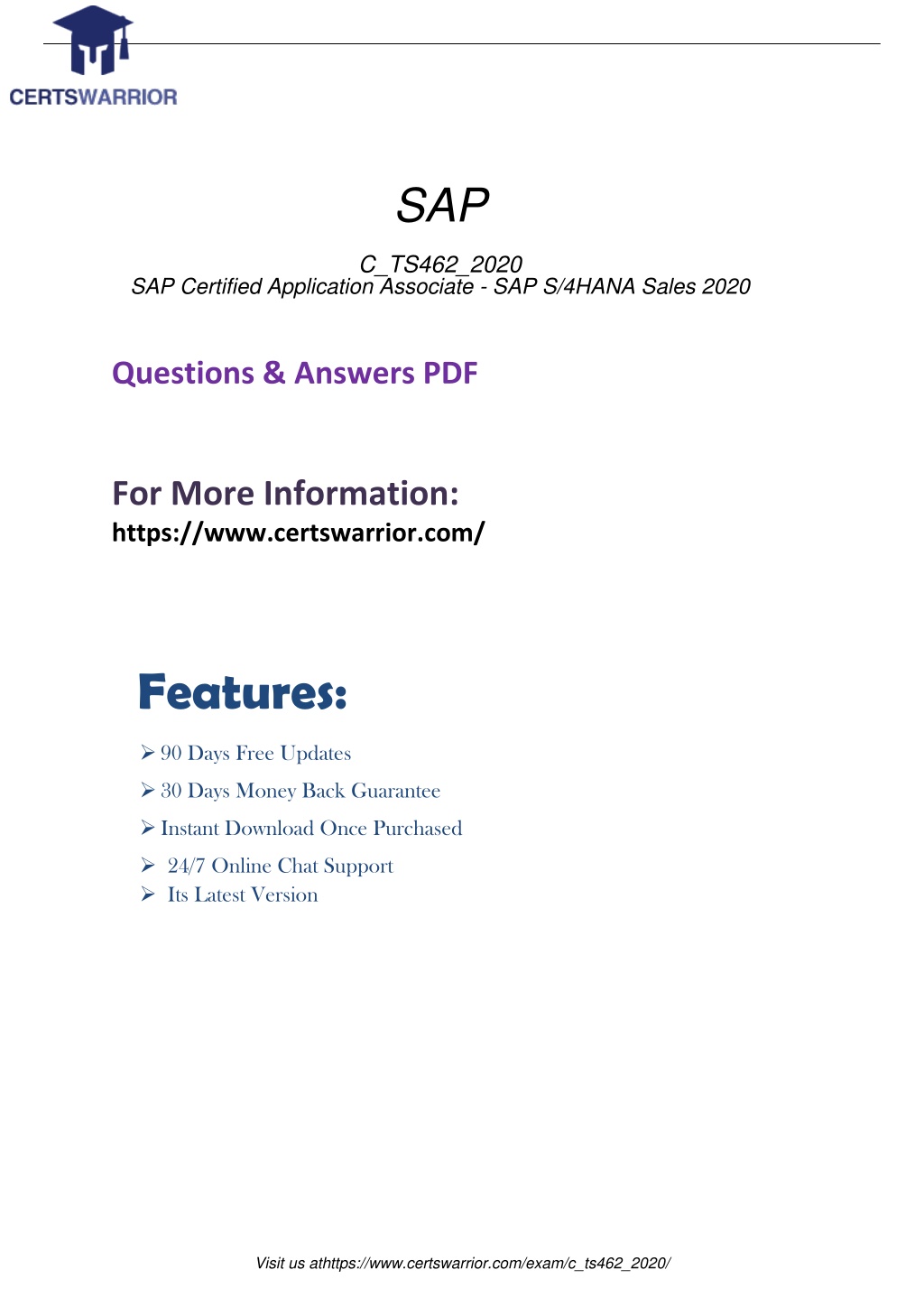 SAP Valid C-TS462-2021 Exam Papers - C-TS462-2021 Latest Test Labs