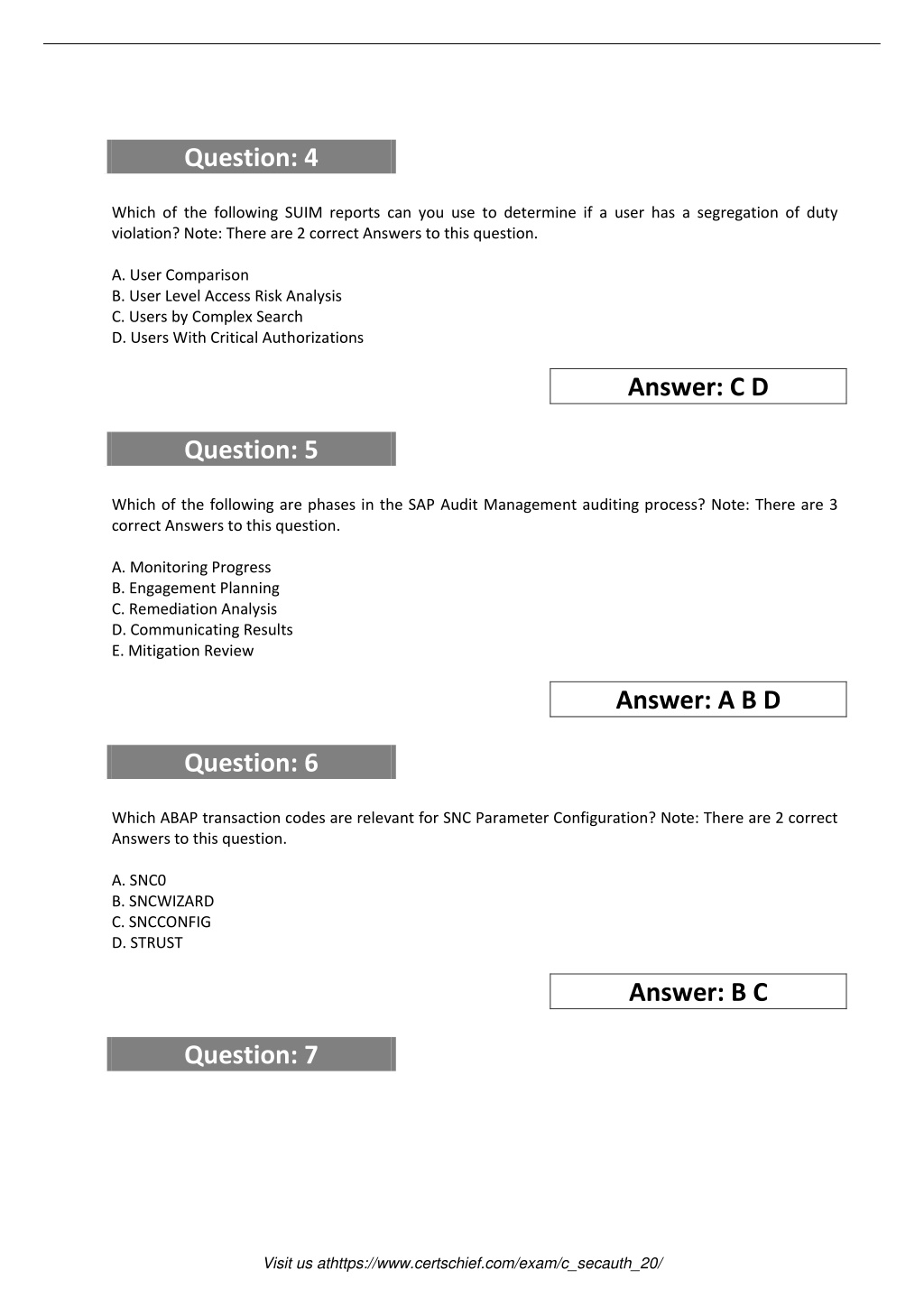 Test C_BRSOM_2020 Dates - SAP C_BRSOM_2020 Certification Sample Questions