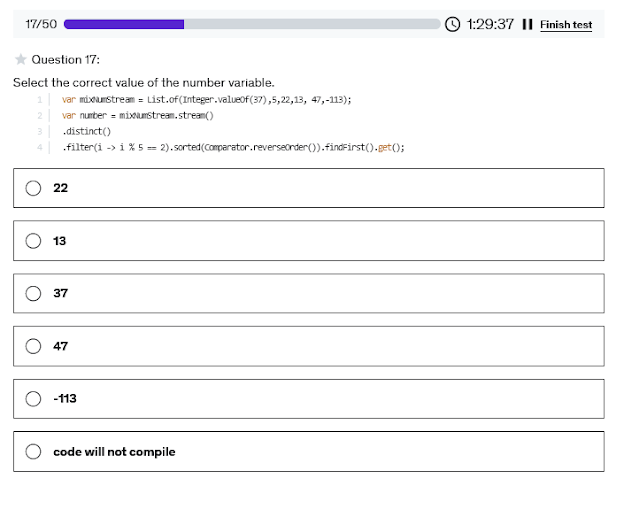 2024 Formal 1Z0-829 Test & Hot 1Z0-829 Spot Questions - Exam Java SE 17 Developer Sample