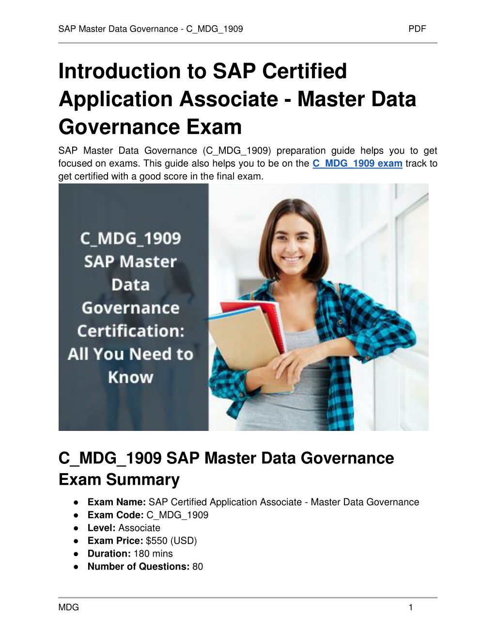 2024 C_MDG_1909퍼펙트공부 - C_MDG_1909퍼펙트덤프샘플다운로드, SAP Certified Application Associate - SAP Master Data Governance최신덤프