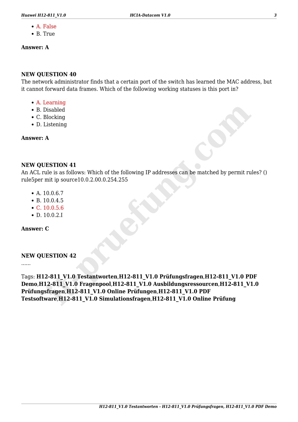 2024 H12-811-ENU퍼펙트덤프최신데모문제 - H12-811-ENU인기문제모음, HCIA-Datacom V1.0공부문제