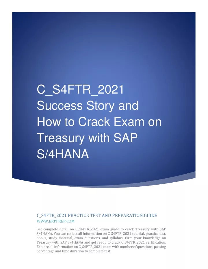 SAP C_S4FTR_2021최고품질덤프샘플문제, C_S4FTR_2021퍼펙트덤프문제 & C_S4FTR_2021덤프공부