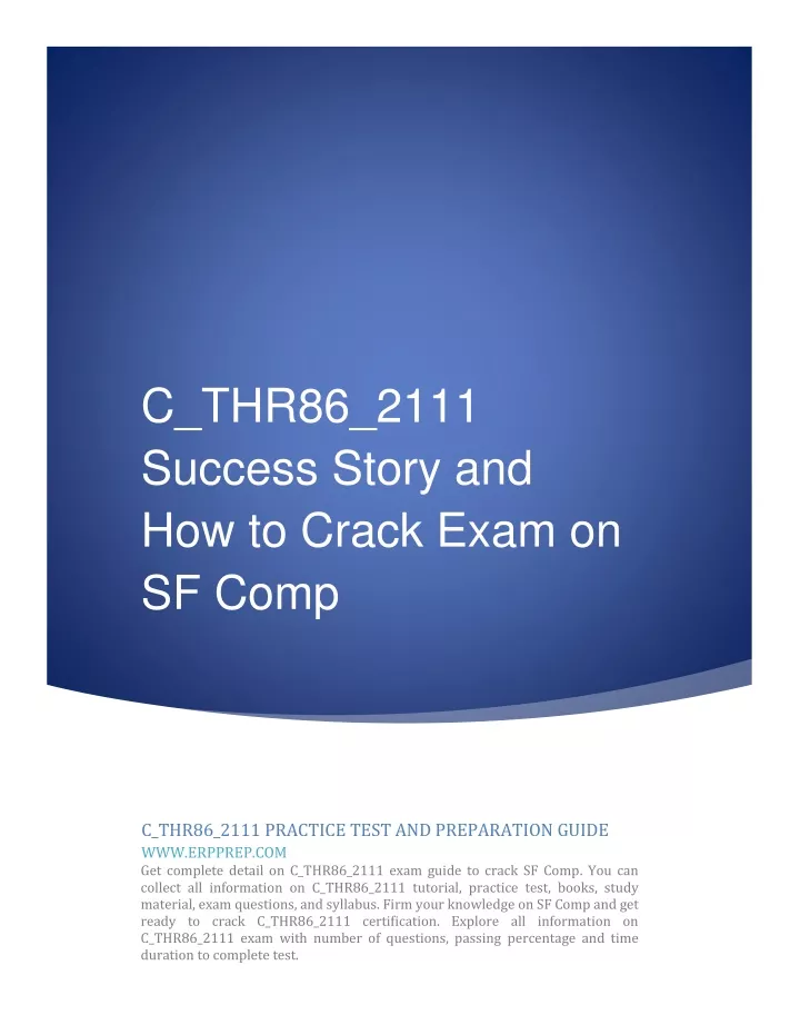 C-THR86-2211시험패스자료 & C-THR86-2211질문과답 - C-THR86-2211시험내용