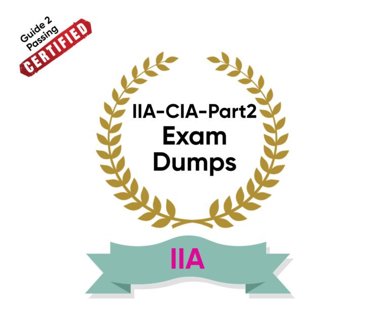 IIA-CIA-Part2시험대비덤프 & IIA-CIA-Part2합격보장가능시험 - IIA-CIA-Part2높은통과율시험덤프