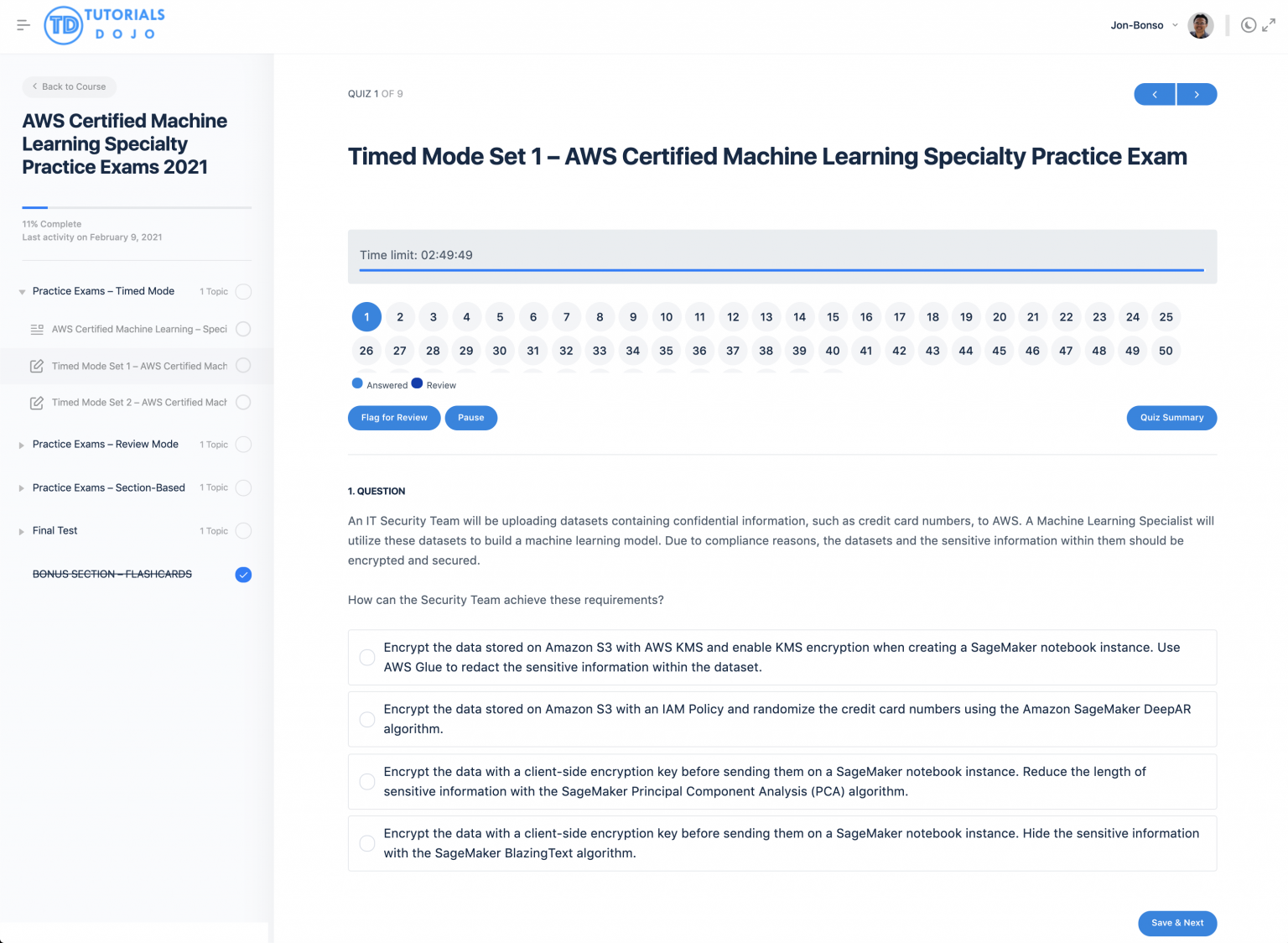 AWS-Certified-Machine-Learning-Specialty퍼펙트공부문제 & AWS-Certified-Machine-Learning-Specialty시험패스가능한공부자료 - AWS-Certified-Machine-Learning-Specialty최신버전공부문제