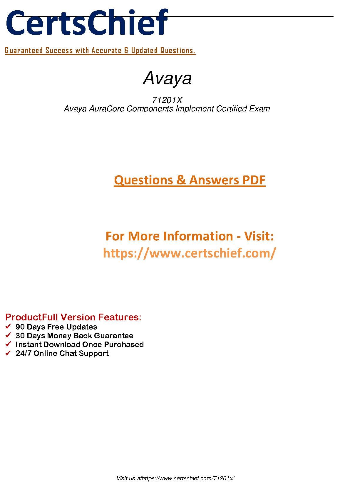 Avaya 71201X최고품질덤프공부자료 - 71201X최신버전덤프자료, 71201X시험패스가능덤프