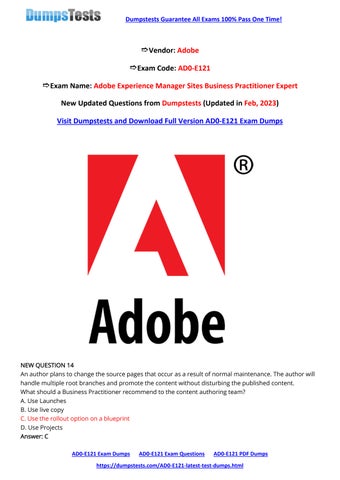 Adobe AD0-E121퍼펙트최신버전덤프 & AD0-E121퍼펙트덤프문제 - AD0-E121최신덤프샘플문제다운