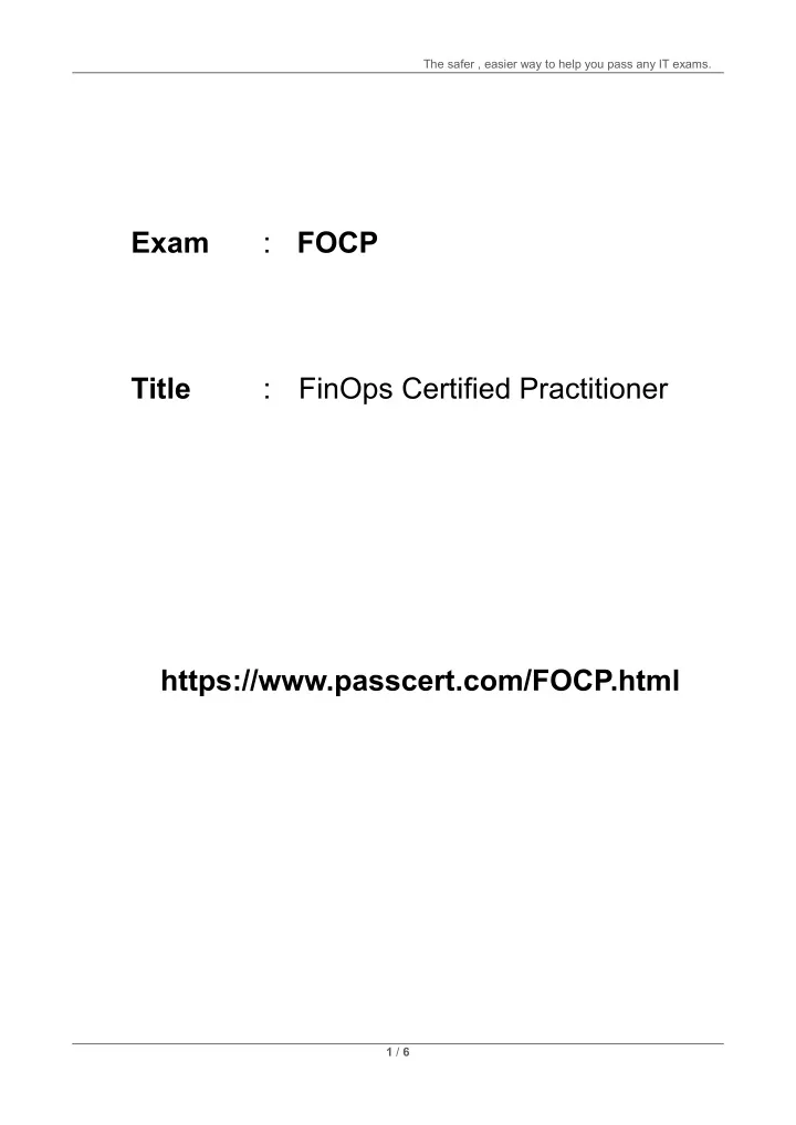 Linux Foundation FOCP질문과답 - FOCP완벽한시험자료, FOCP Dumps