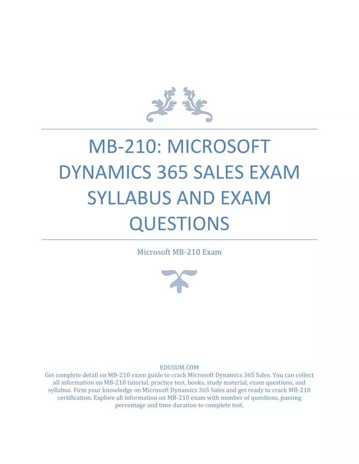 MB-210덤프공부문제 & Microsoft MB-210적중율높은시험덤프자료 - MB-210덤프샘플문제다운